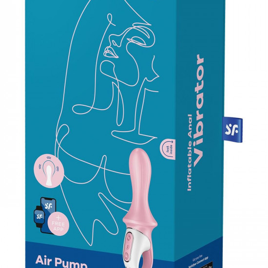 Анальный смарт-вибратор Satisfyer Air Pump Booty 5+, надувается