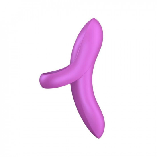 Вибратор на палец Satisfyer Bold Lover Dark Pink, гибкий