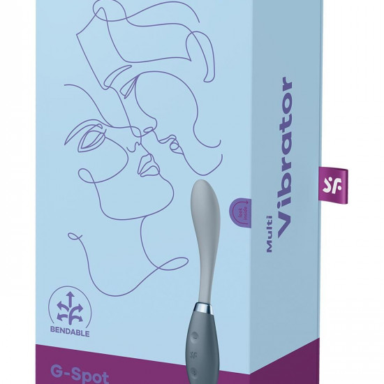 Вибратор Satisfyer G-Spot Flex 3 Grey, гибкий ствол с фиксацией положения
