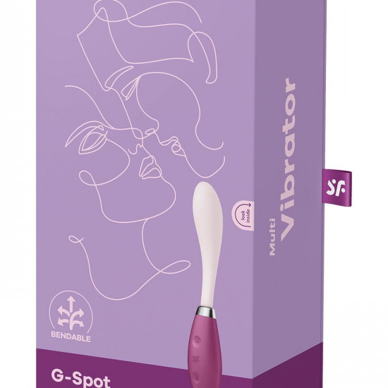 Вибратор Satisfyer G-Spot Flex 3 Red, гибкий ствол с фиксацией положения