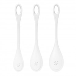 Набір йоні намистин Satisfyer Yoni Power 1 White, діаметр 2-2,5-3см, вага 22-46-74гр