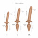 Анальная пробка с дилдо 2в1 Strap-On-Me SWITCH PLUG-IN REALISTIC DILDO Caramel S, диаметр 3,3/2,9 см
