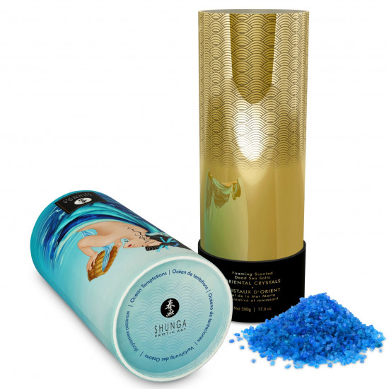 Пенящаяся соль для ванны Shunga Dead Sea salt Oriental Crystals — Ocean Temptations (500 г)