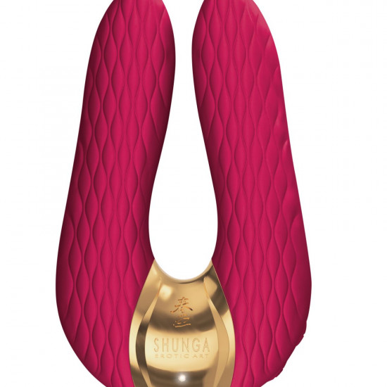 Вибратор для клитора Shunga Aiko Raspberry, гибкие кончики