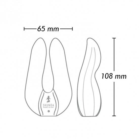 Вибратор для клитора Shunga Aiko Raspberry, гибкие кончики