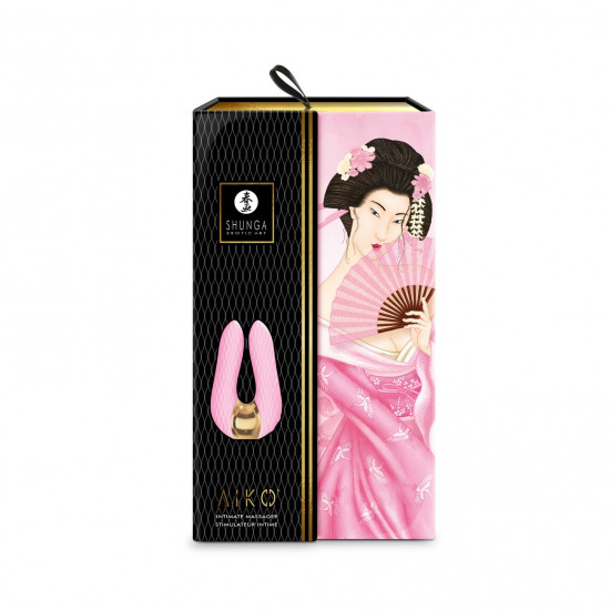 Вибратор для клитора Shunga Aiko Light Pink, гибкие кончики
