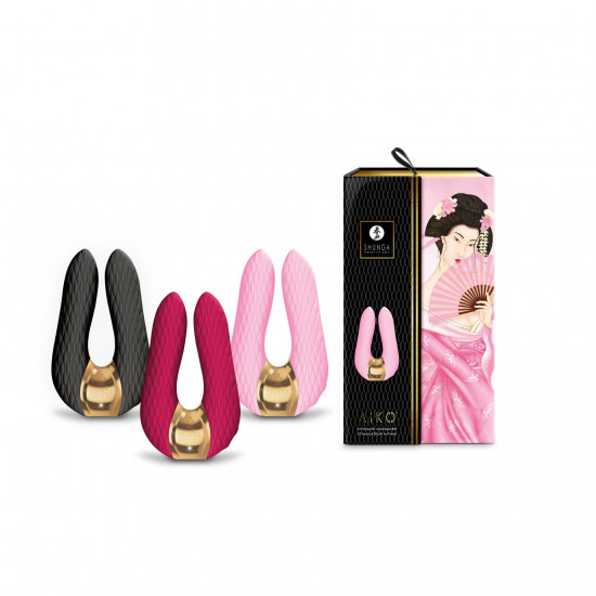 Вибратор для клитора Shunga Aiko Light Pink, гибкие кончики
