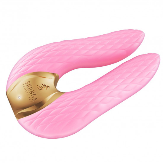 Вибратор для клитора Shunga Aiko Light Pink, гибкие кончики