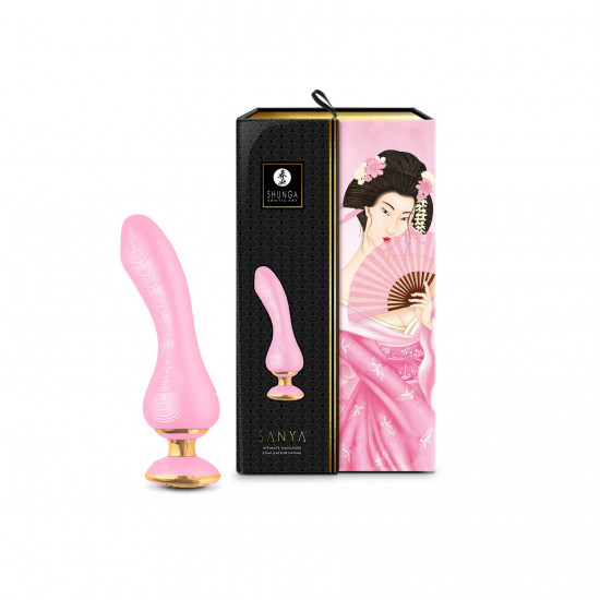 Вибратор для точки G Shunga Sanya Light Pink, гибкий ствол