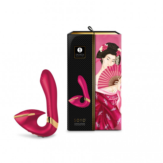 Вагинально-клиторальный вибратор Shunga Soyo Raspberry