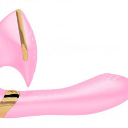 Вагінально-кліторальний вібратор Shunga Soyo Light Pink