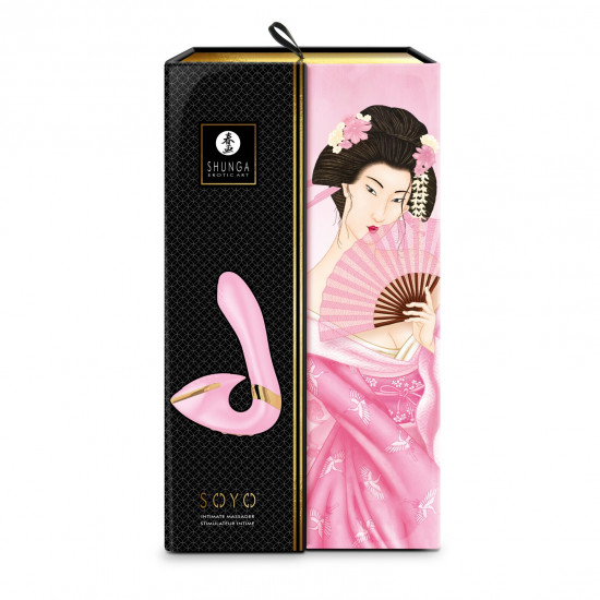 Вагинально-клиторальный вибратор Shunga Soyo Light Pink