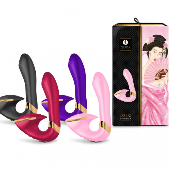 Вагинально-клиторальный вибратор Shunga Soyo Light Pink