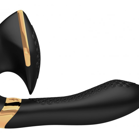 Вагинально-клиторальный вибратор Shunga Soyo Black