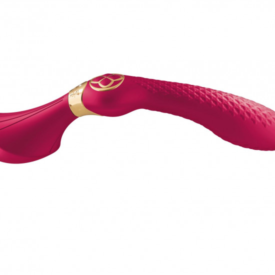 Вибромассажер Shunga Zoa Raspberry, двусторонний