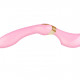 Вибромассажер Shunga Zoa Light Pink, двусторонний