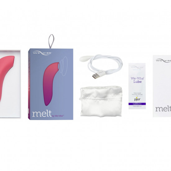 Вакуумный смарт-стимулятор для пар We-Vibe Melt Coral, удобно совмещать с проникающим сексом