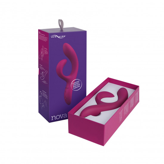 Смарт вибратор-кролик We-Vibe Nova Fuchsia, эргономичный, регулируемый угол наклона ствола