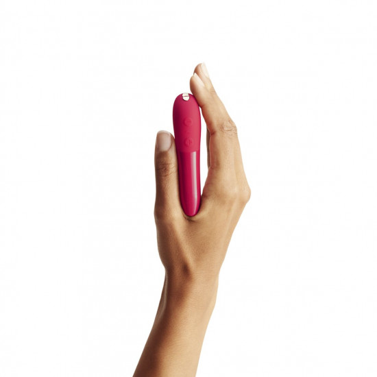 Мощная вибропуля Tango X Cherry Red by We-Vibe, 7 режимов вибрации, 8 уровней интенсивности