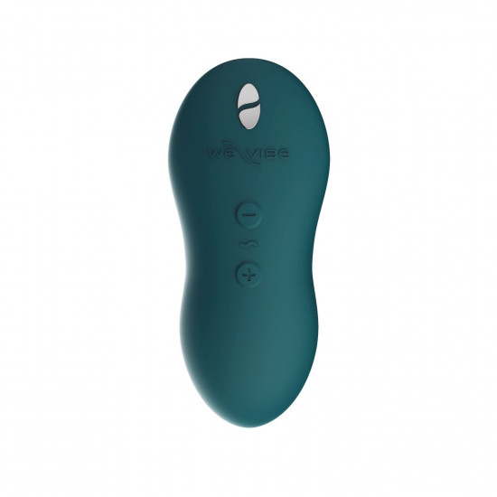 Мощный мини-вибромассажер Touch X Green Velvet by We-Vibe, удобно совмещать с проникающим сексом
