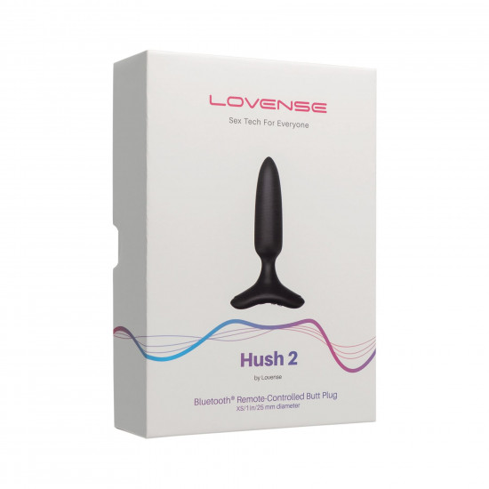 Анальная смарт-вибропробка Lovense Hush 2, размер XS