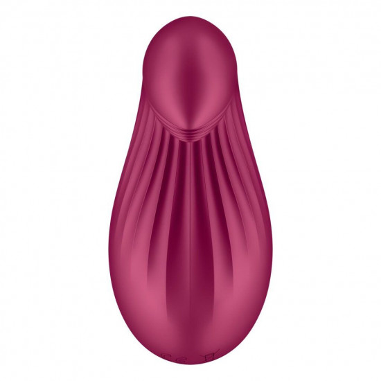 Вибратор Satisfyer Dipping Delight Berry, 2 мотора, гибкий кончик