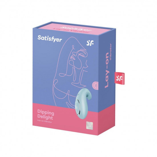 Вибратор Satisfyer Dipping Delight Light Blue, 2 мотора, гибкий кончик