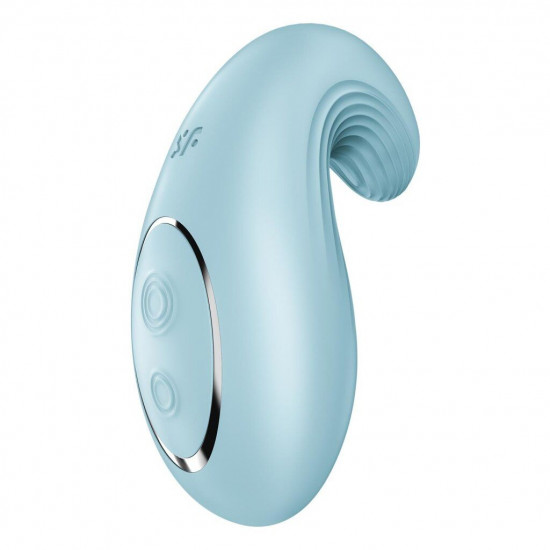 Вибратор Satisfyer Dipping Delight Light Blue, 2 мотора, гибкий кончик