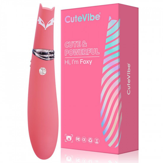 Вакуумный стимулятор с вибрацией CuteVibe Foxy Sakura