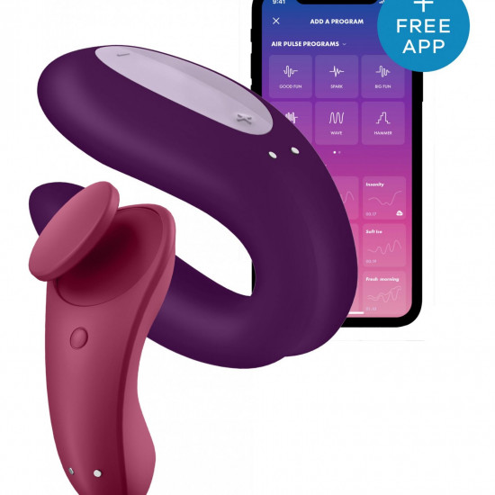 Набір Satisfyer Partner Box 1 (вібратор для пар Double Joy + вібратор у трусики Sexy Secret) (м'ята упаковка!!!)