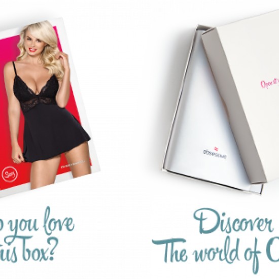 (SALE) Сатиновый пеньюар с кружевом Obsessive 810-BAB-1 babydoll & thong S/M