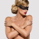 Кружевная маска Obsessive A701 mask, единый размер, черная