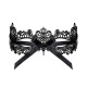 Кружевная маска Obsessive A701 mask, единый размер, черная