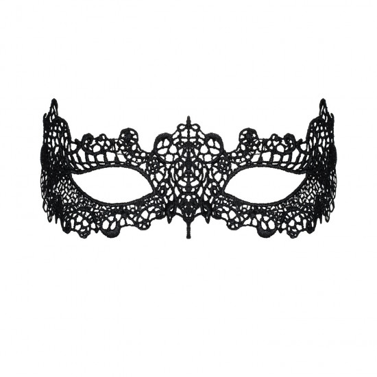 Кружевная маска Obsessive A701 mask, единый размер, черная