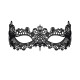 Кружевная маска Obsessive A701 mask, единый размер, черная