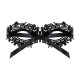 (SALE) Кружевная маска Obsessive A710 mask, единый размер, черная