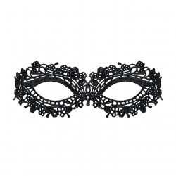 (SALE) Мереживна маска Obsessive A710 mask, єдиний розмір, чорна