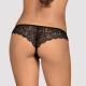 Кружевные танга с доступом Obsessive Contica crothchles thong S/M, черные
