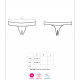 Кружевные танга с доступом Obsessive Contica crothchles thong S/M, черные