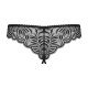 Кружевные танга с доступом Obsessive Contica crothchles thong S/M, черные