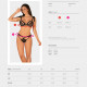 (SALE) Полупрозрачный эротический комплект Obsessive Obsessivia 2pcs set black L/XL, бюстгальтер и трусики,