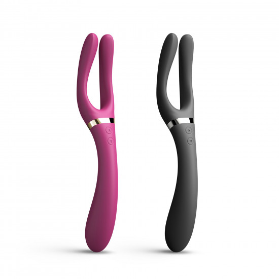 Вибратор-стимулятор Dorcel INFINITE JOY PLUM, многофункциональный, унисекс