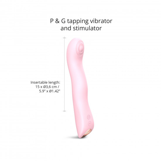 Вибратор Love To Love SWAP - BABY PINK, с пульсирующей жемчужиной для точки G, 3 мотора, гнется