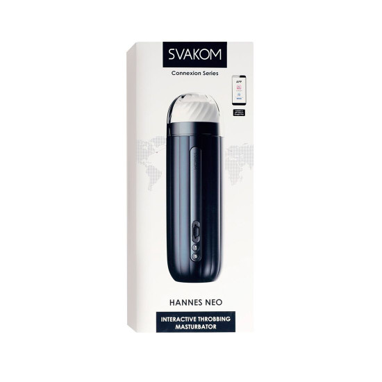 Интерактивный смарт-мастурбатор Svakom Hannes Neo, подогрев до 38°C