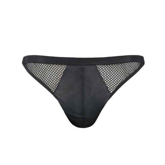 Мужские открытые слипы Passion 034 OPEN LUKE L/XL Black, экокожа