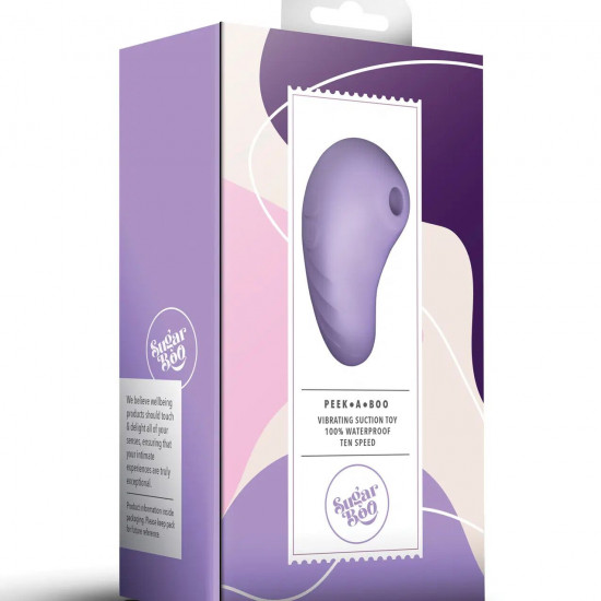 Вакуумный стимулятор с вибрацией SugarBoo Peek-A-Boo, 10 режимов