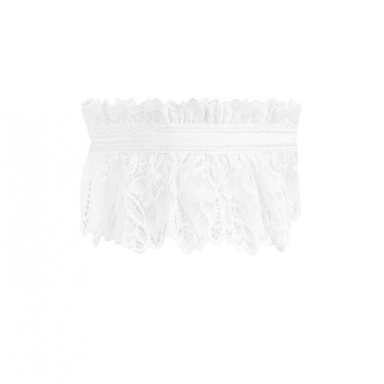 Ажурная подвязка Obsessive Amor Blanco garter, white