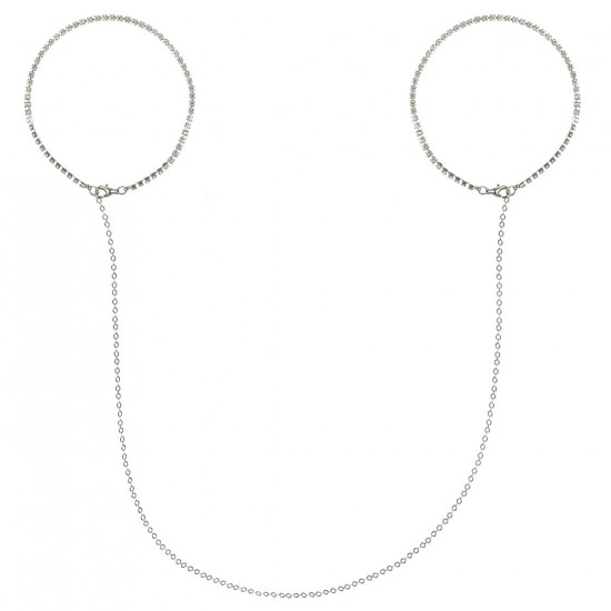 Цепочки-наручники с камнями Obsessive Bijou 907