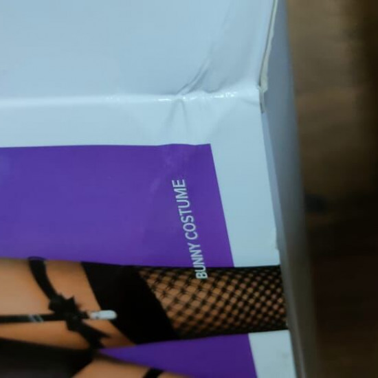 Еротичний костюм кролика Obsessive Bunny costume S/M black (м'ята упаковка!!!)