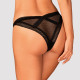 (SALE) Кружевные трусики с заниженной талией Obsessive Estiqua panties XS/S, black